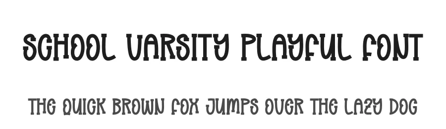 School Varsity Playful Font by creativeletter — Script Handwritten Font
