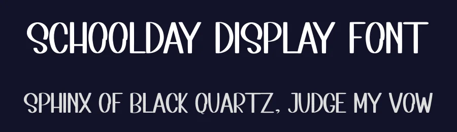 Schoolday Display Font by inermediaSTUDIO — Display Font — thumbnail 2