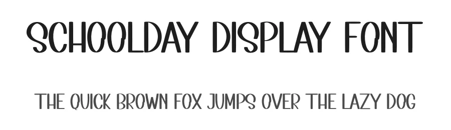 Schoolday Display Font by inermediaSTUDIO — Display Font