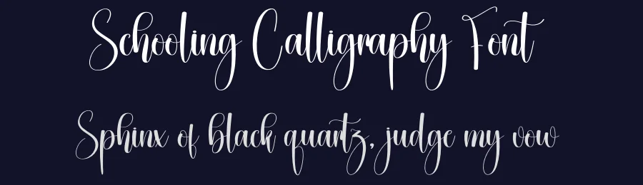 Schooling Calligraphy Font by creativeletter — Script Handwritten Font — thumbnail 2