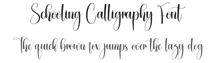 Schooling Calligraphy Font by creativeletter — Script Handwritten Font
