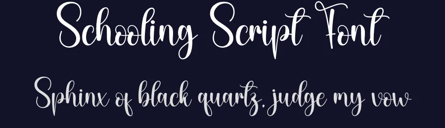 Schooling Script Font by creativeletter — Script Handwritten Font — thumbnail 2