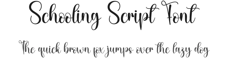 Schooling Script Font by creativeletter — Script Handwritten Font