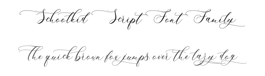 Schoolkid Script Font Family by Gfont — Script Handwritten Font