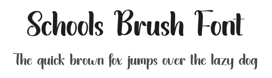 Schools Brush Font by inermediaSTUDIO — Display Font