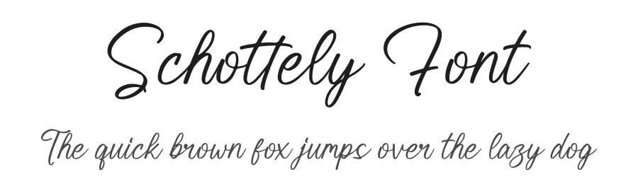 Schottely Font by glorytype — Script Handwritten Font
