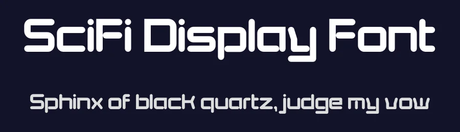 SciFi Display Font by Robbo — Display Font — thumbnail 2