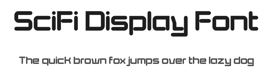 SciFi Display Font by Robbo — Display Font