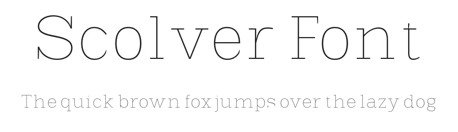 Scolver Font by Black Studio — Display Font