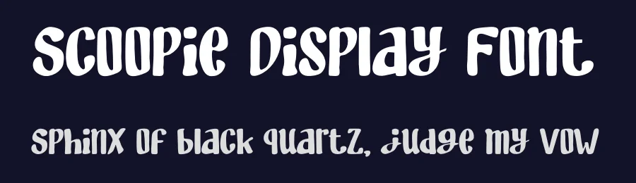 Scoopie Display Font by IDEBARENG — Display Font — thumbnail 2