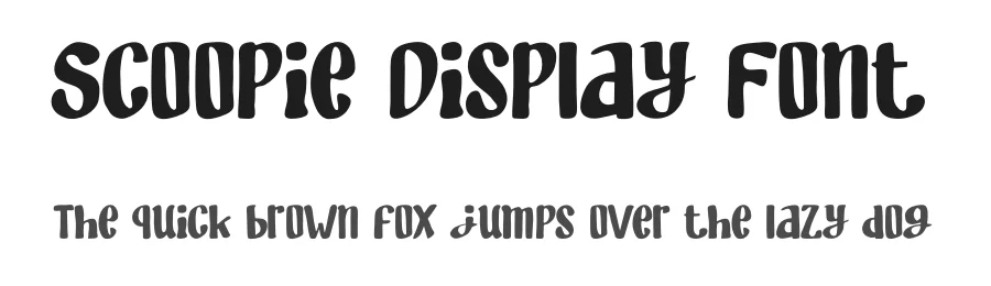 Scoopie Display Font by IDEBARENG — Display Font