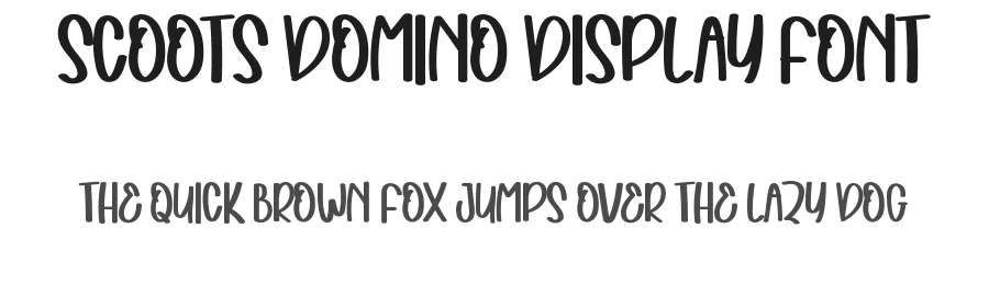 Scoots Domino Display Font by inermediaSTUDIO — Decorative Font