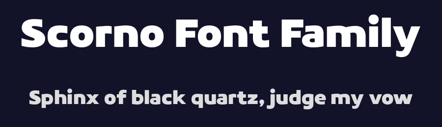 Scorno Font Family by Rosario Nocera — Sans Serif Font — thumbnail 2