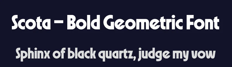 Scota – Bold Geometric Font by limitype — Decorative Font — thumbnail 2