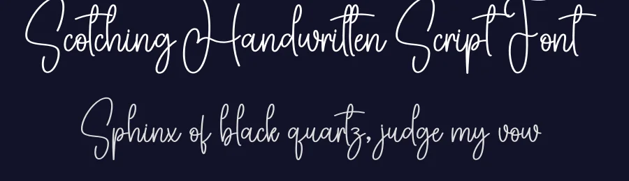 Scotching Handwritten Script Font by creativeletter — Script Handwritten Font — thumbnail 2