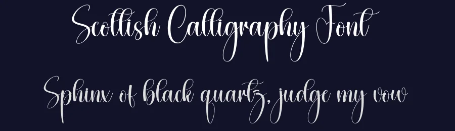 Scottish Calligraphy Font by creativeletter — Script Handwritten Font — thumbnail 2