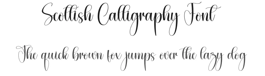 Scottish Calligraphy Font by creativeletter — Script Handwritten Font
