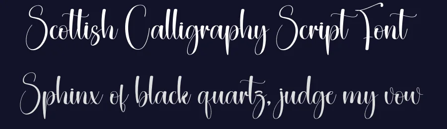 Scottish Calligraphy Script Font by creativeletter — Script Handwritten Font — thumbnail 2