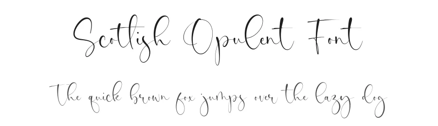 Scottish Opulent Font by Timur type — Script Handwritten Font