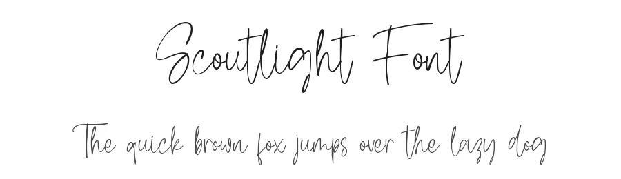 Scoutlight Font by qwrtype — Script Handwritten Font