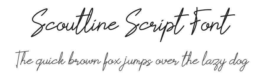 Scoutline Script Font by signatoro — Script Handwritten Font
