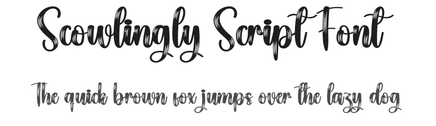 Scowlingly Script Font by creativeletter — Script Handwritten Font