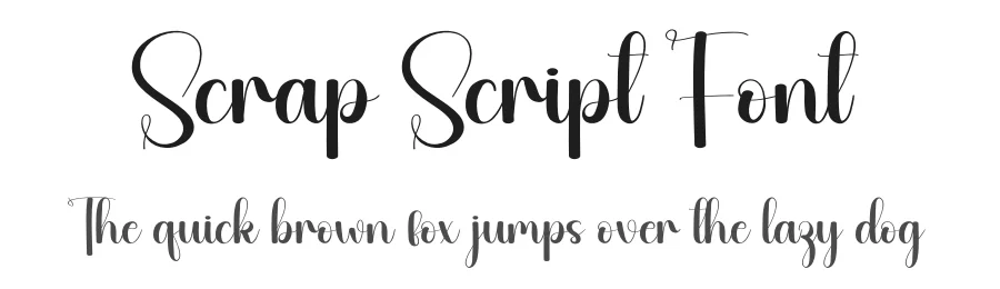 Scrap Script Font by andikastudio β Script Handwritten Font