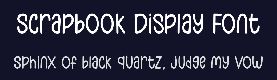 Scrapbook Display Font by Craftedtype — Decorative Font — thumbnail 2