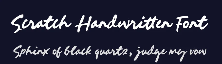 Scratch Handwritten Font by Timur type — Script Handwritten Font — thumbnail 2