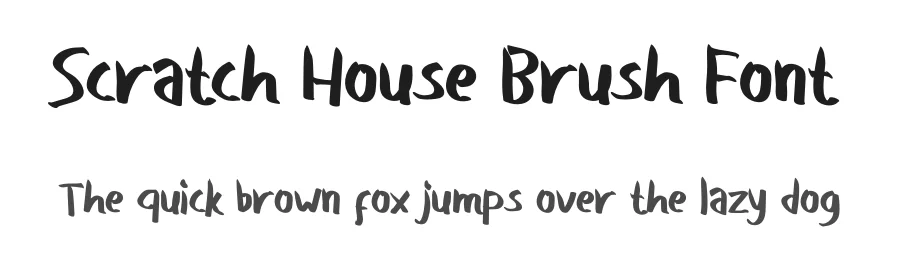 Scratch House Brush Font by andikastudio — Script Handwritten Font