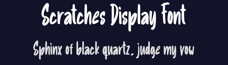 Scratches Display Font by creativeletter — Display Font — thumbnail 2