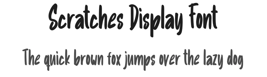 Scratches Display Font by creativeletter — Display Font