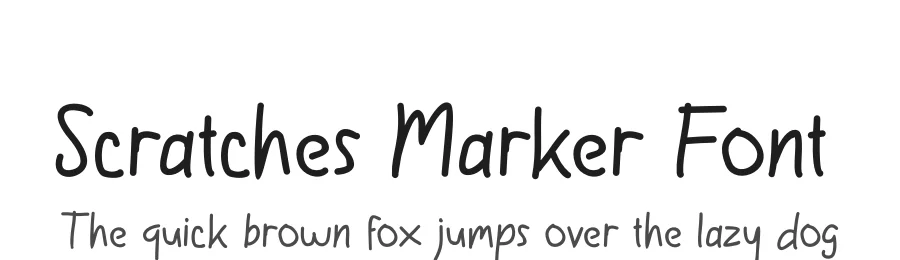 Scratches Marker Font by SlideShoot — Display Font