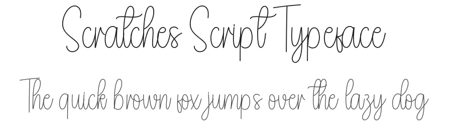 Scratches Script Typeface by andikastudio — Script Handwritten Font