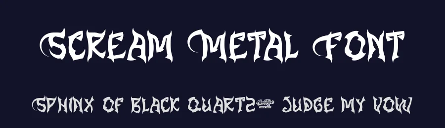 Scream Metal Font by noahtype — Decorative Font — thumbnail 2