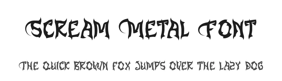 Scream Metal Font by noahtype — Decorative Font