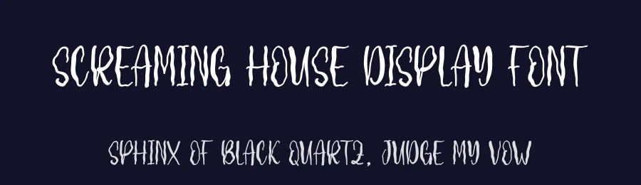 Screaming House Display Font by andikastudio — Display Font — thumbnail 2