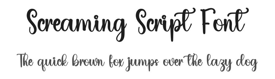 Screaming Script Font by inermediaSTUDIO — Script Handwritten Font