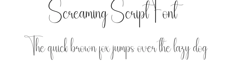 Screaming Script Font by andikastudio — Script Handwritten Font