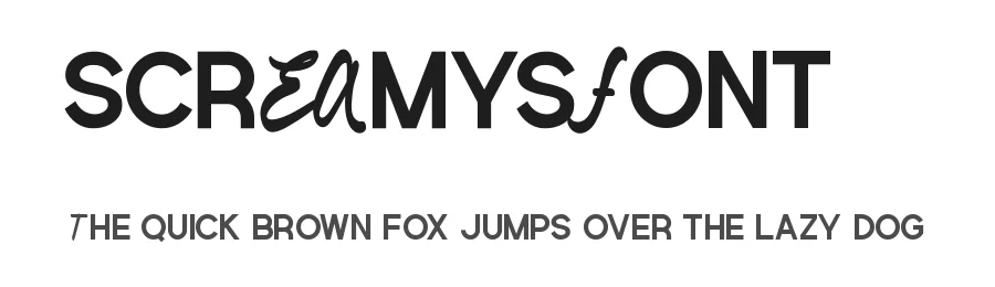Screamys Font by noahtype — Sans Serif Font