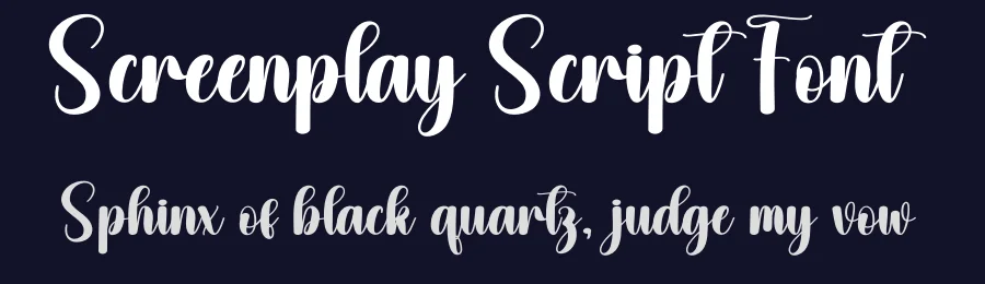 Screenplay Script Font by andikastudio — Script Handwritten Font — thumbnail 2