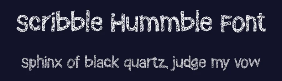 Scribble Hummble Font by erifqizefont — Decorative Font — thumbnail 2