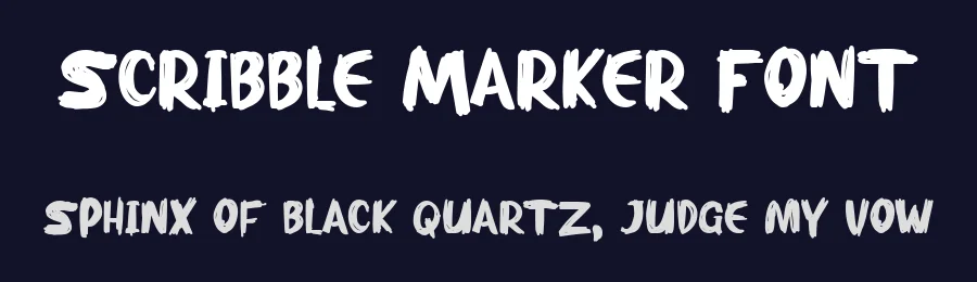 Scribble Marker Font by bearydsgn — Script Handwritten Font — thumbnail 2
