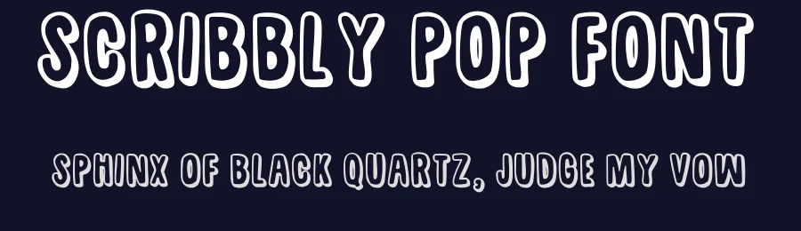 Scribbly Pop Font by HipFonts — Display Font — thumbnail 2