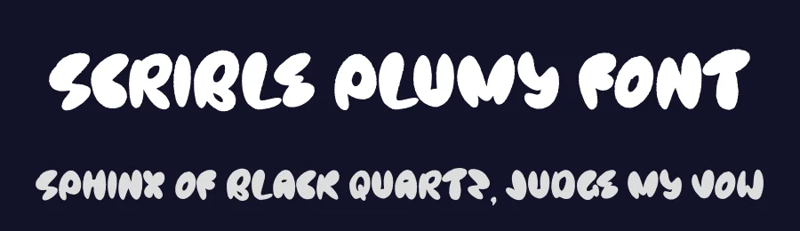 Scrible Plumy Font by perspectype — Display Font — thumbnail 2