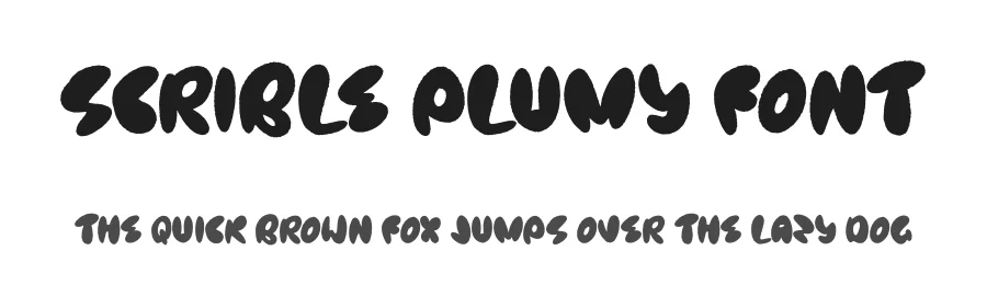 Scrible Plumy Font by perspectype — Display Font