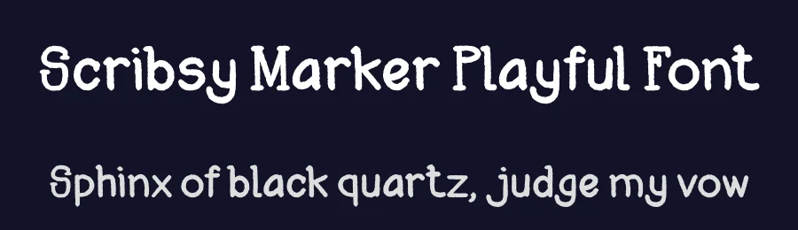 Scribsy Marker Playful Font by PutraCetol Studio — Display Font — thumbnail 2