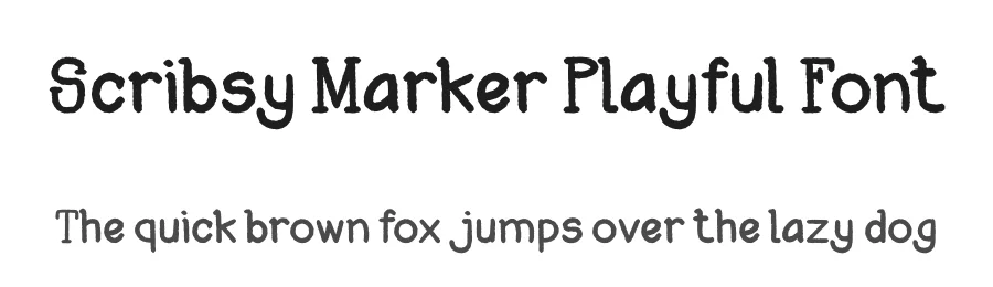 Scribsy Marker Playful Font by PutraCetol Studio — Display Font