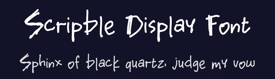 Scripble Display Font by idealeksis — Script Handwritten Font — thumbnail 2