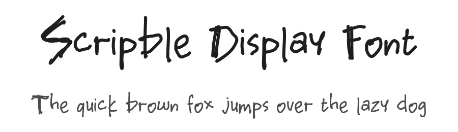 Scripble Display Font by idealeksis — Script Handwritten Font